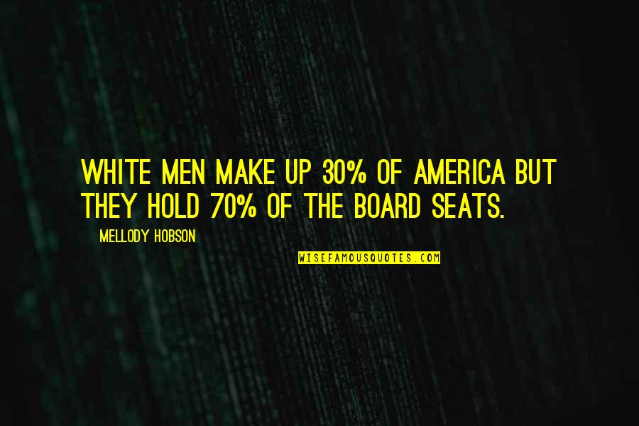 Mellody Quotes By Mellody Hobson: White men make up 30% of America but