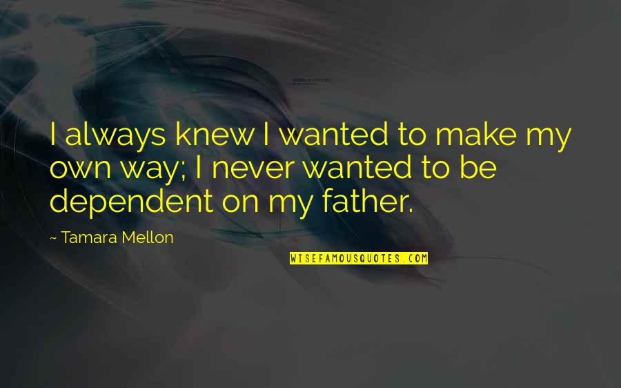 Mellon Quotes By Tamara Mellon: I always knew I wanted to make my