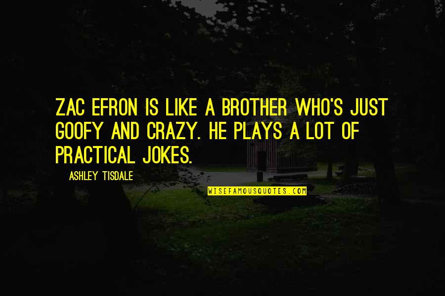 Meltem Miraloglu Quotes By Ashley Tisdale: Zac Efron is like a brother who's just Meltem Miraloglu Quotes By Ashley Tisdale: Zac Efron is like a brother who's just
