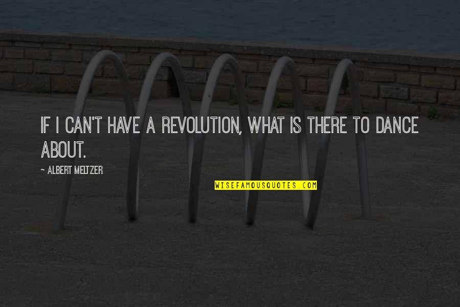 Meltzer Quotes By Albert Meltzer: If I can't have a revolution, what is
