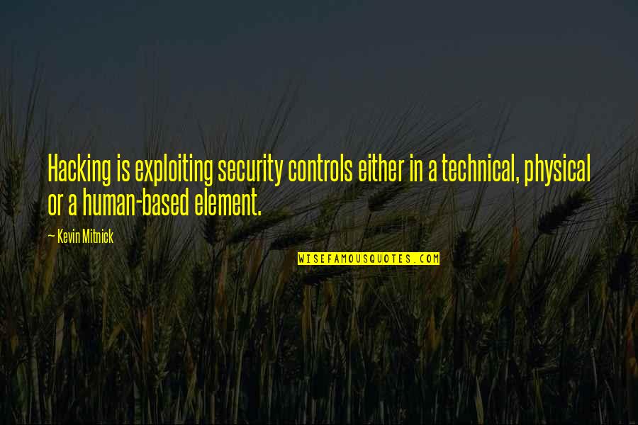 Memacu Pembangunan Quotes By Kevin Mitnick: Hacking is exploiting security controls either in a
