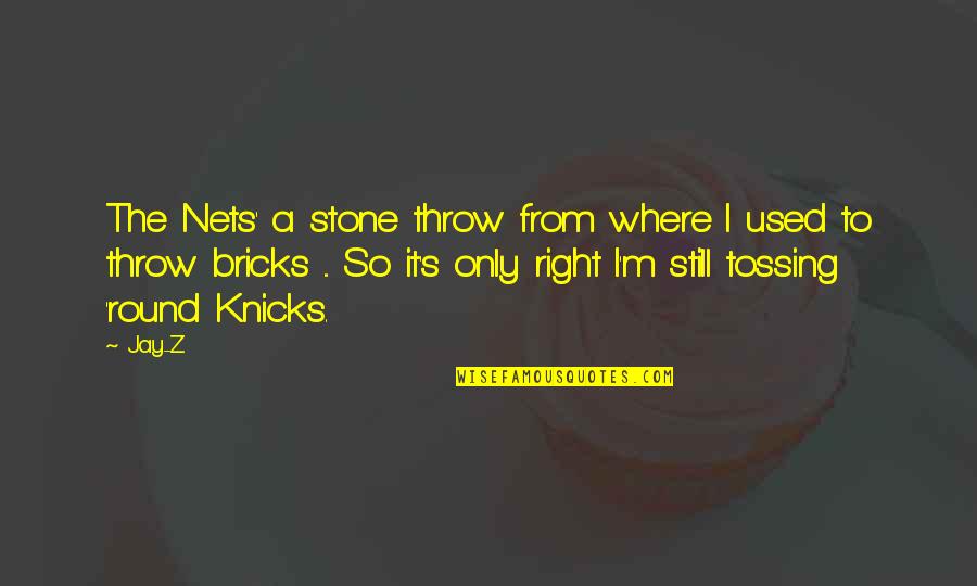 Membranes Quotes By Jay-Z: The Nets' a stone throw from where I Membranes Quotes By Jay-Z: The Nets' a stone throw from where I