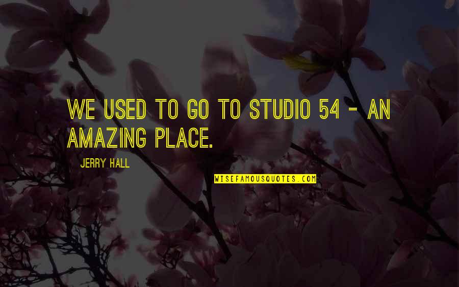 Memories Made With Family Quotes By Jerry Hall: We used to go to Studio 54 -