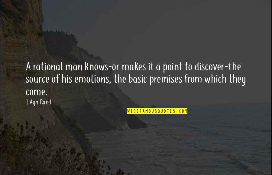 Men And Emotions Quotes By Ayn Rand: A rational man knows-or makes it a point Men And Emotions Quotes By Ayn Rand: A rational man knows-or makes it a point