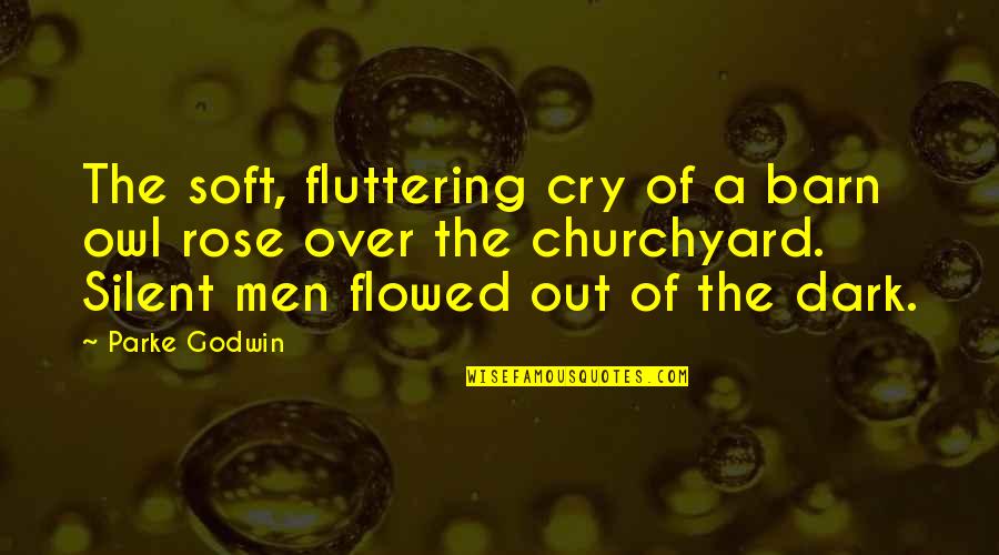Men And War Quotes By Parke Godwin: The soft, fluttering cry of a barn owl Men And War Quotes By Parke Godwin: The soft, fluttering cry of a barn owl