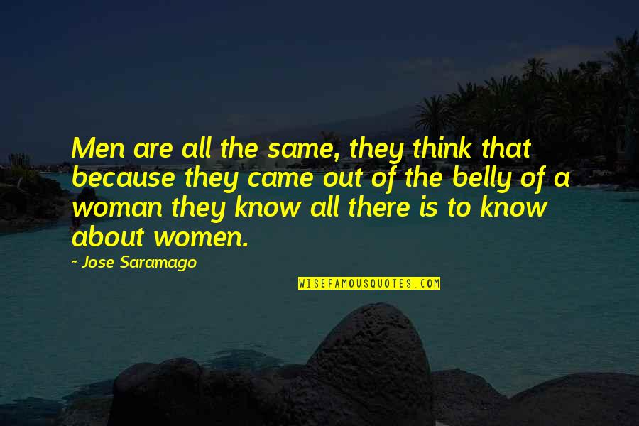 Men Humor Quotes By Jose Saramago: Men are all the same, they think that