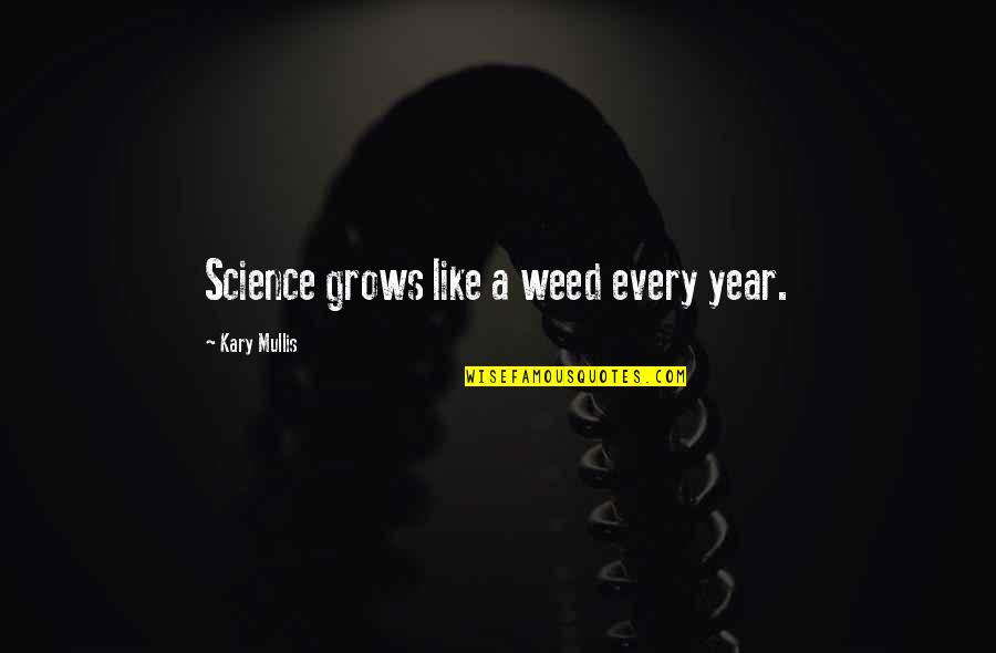 Mended Love Quotes By Kary Mullis: Science grows like a weed every year.
