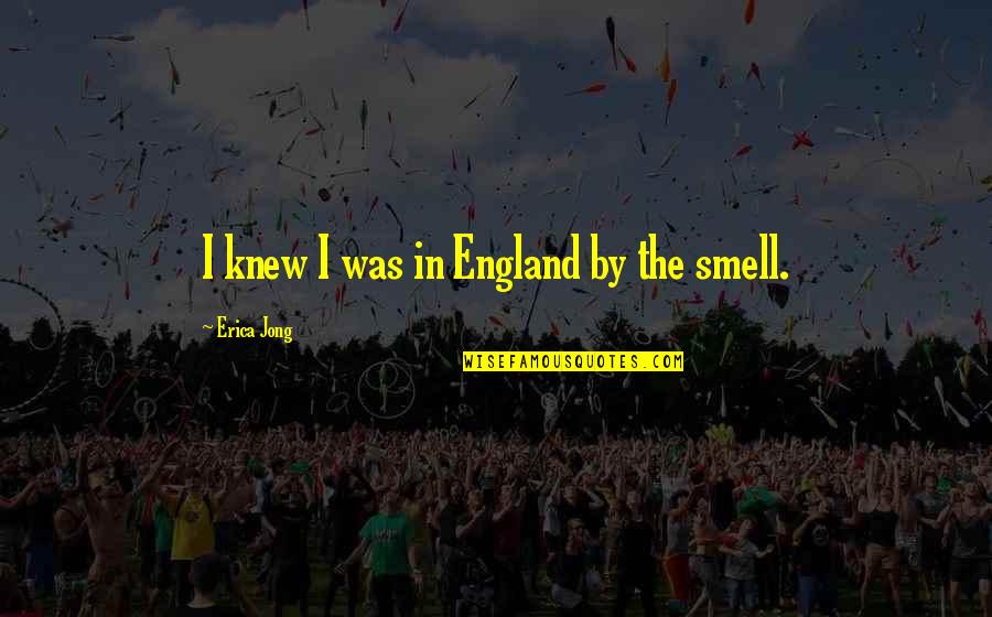 Mendiola Custom Quotes By Erica Jong: I knew I was in England by the