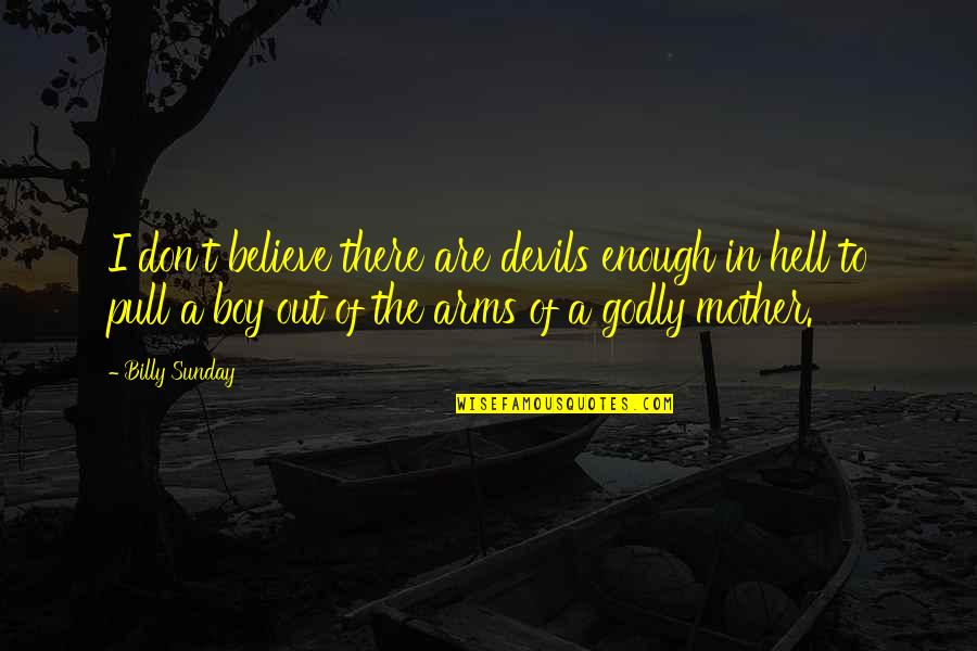 Menenangkan Anak Quotes By Billy Sunday: I don't believe there are devils enough in
