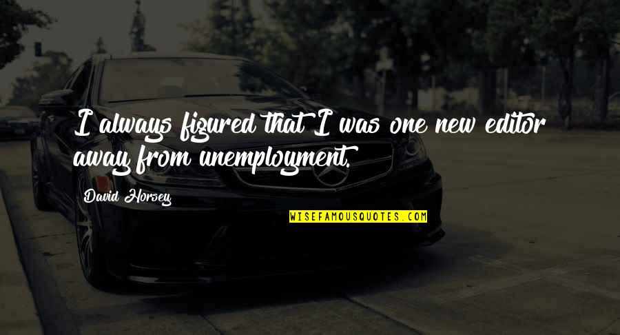 Mengajarkan Perkalian Quotes By David Horsey: I always figured that I was one new