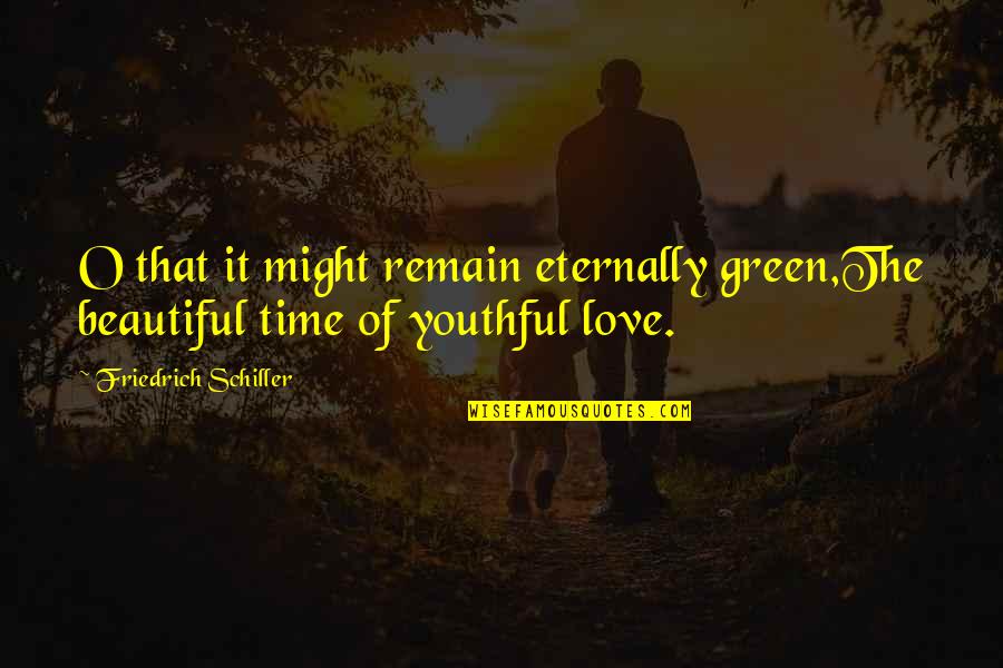 Mengakui Kesalahan Quotes By Friedrich Schiller: O that it might remain eternally green,The beautiful