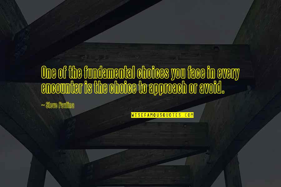 Mengawasi In Chinese Quotes By Steve Pavlina: One of the fundamental choices you face in Mengawasi In Chinese Quotes By Steve Pavlina: One of the fundamental choices you face in