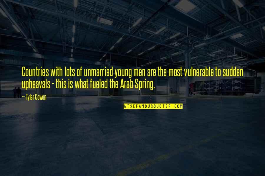 Menimbang Buah Quotes By Tyler Cowen: Countries with lots of unmarried young men are