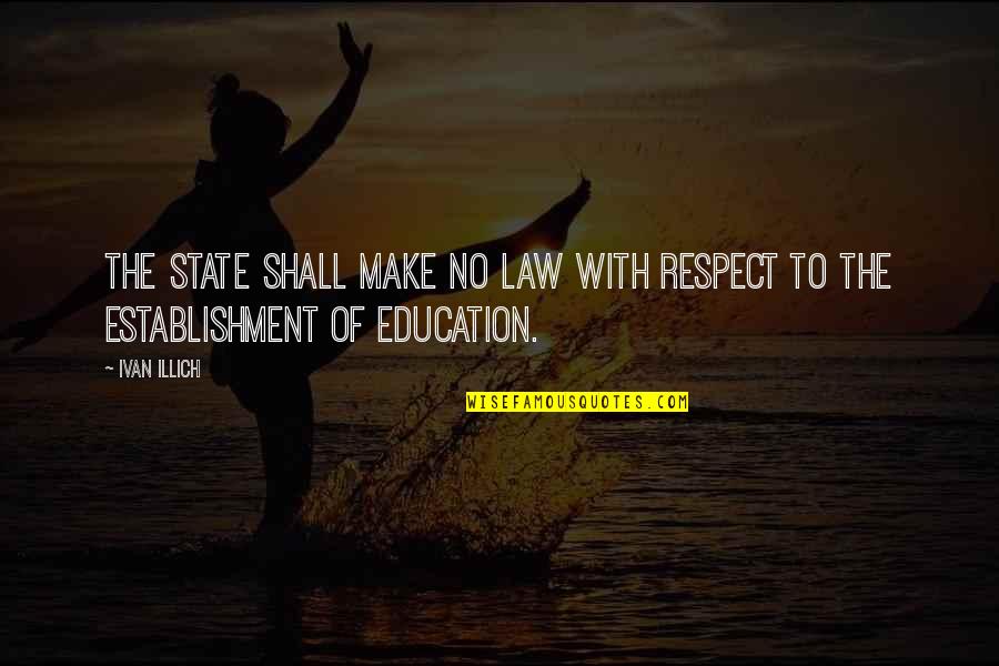 Meninggikan Shock Quotes By Ivan Illich: The State shall make no law with respect