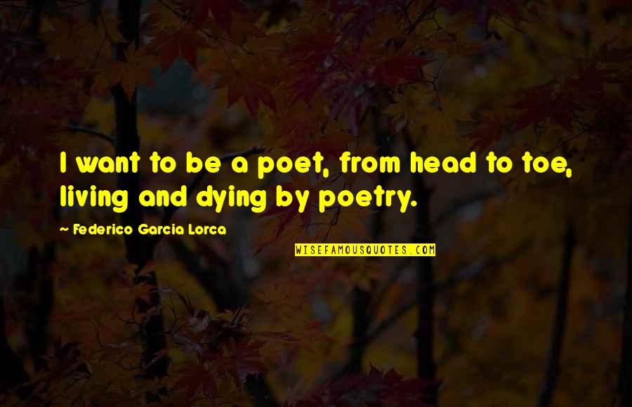 Menk Mufti Quotes By Federico Garcia Lorca: I want to be a poet, from head