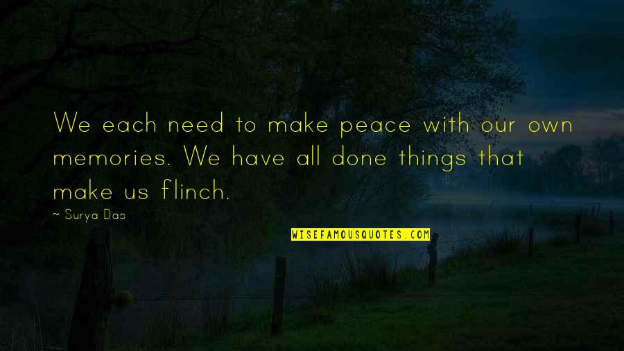 Menstral Quotes By Surya Das: We each need to make peace with our