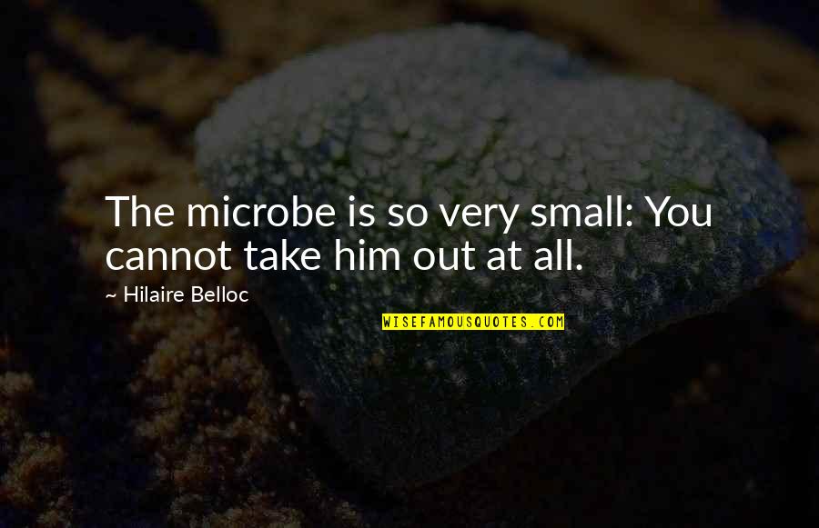 Mental Grit Quotes By Hilaire Belloc: The microbe is so very small: You cannot