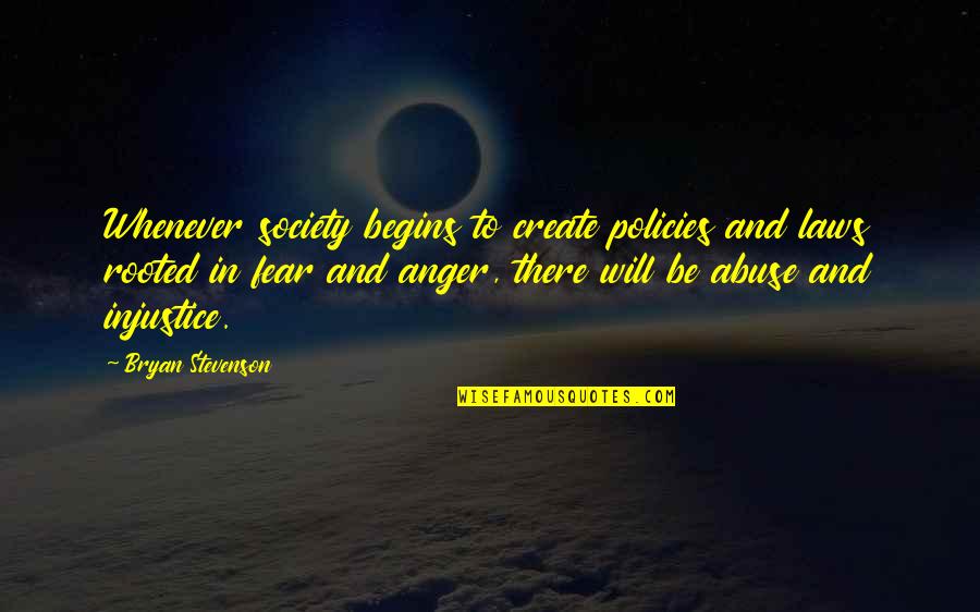 Mental Health Recovery Quotes By Bryan Stevenson: Whenever society begins to create policies and laws Mental Health Recovery Quotes By Bryan Stevenson: Whenever society begins to create policies and laws