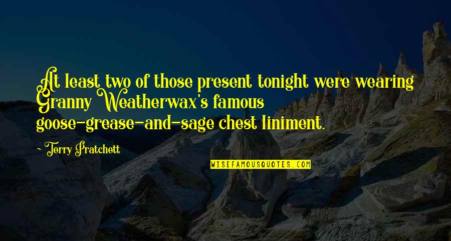 Mentalist Cho Quotes By Terry Pratchett: At least two of those present tonight were