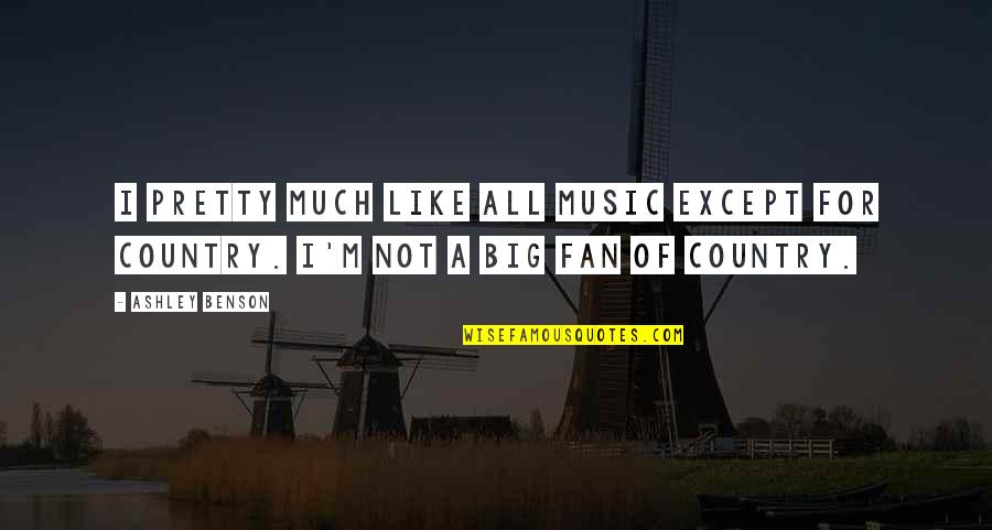 Mentiroso Enrique Quotes By Ashley Benson: I pretty much like all music except for