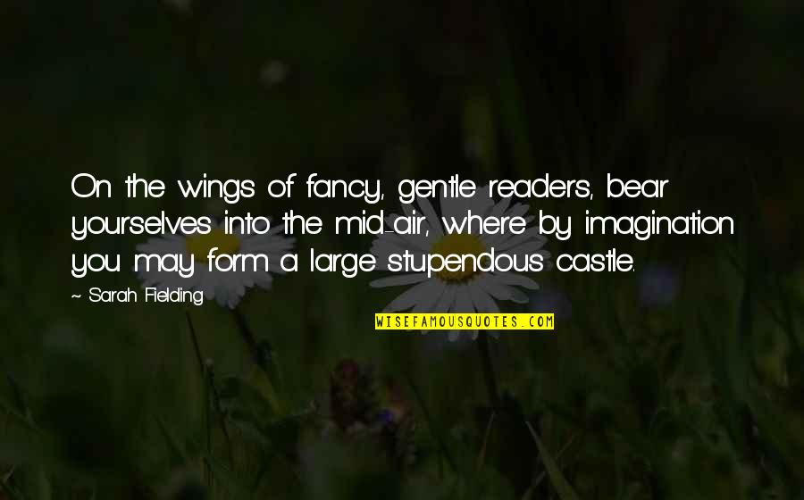 Mentorship Quote Quotes By Sarah Fielding: On the wings of fancy, gentle readers, bear