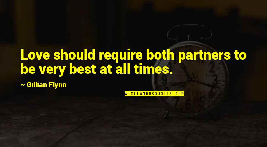 Mercedes Benz Rapper Quotes By Gillian Flynn: Love should require both partners to be very