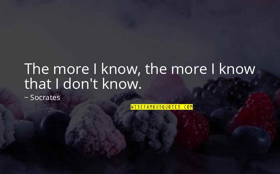 Merissa Nathan Quotes By Socrates: The more I know, the more I know