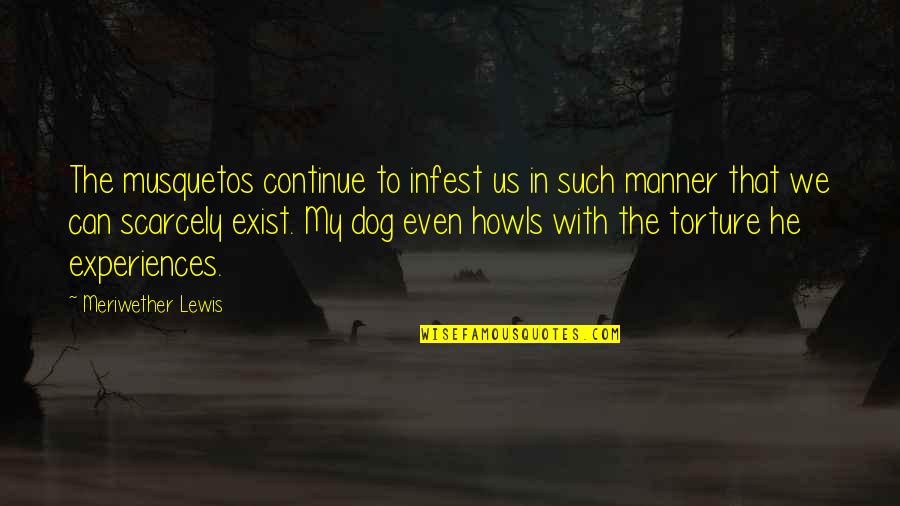 Meriwether Lewis Quotes By Meriwether Lewis: The musquetos continue to infest us in such