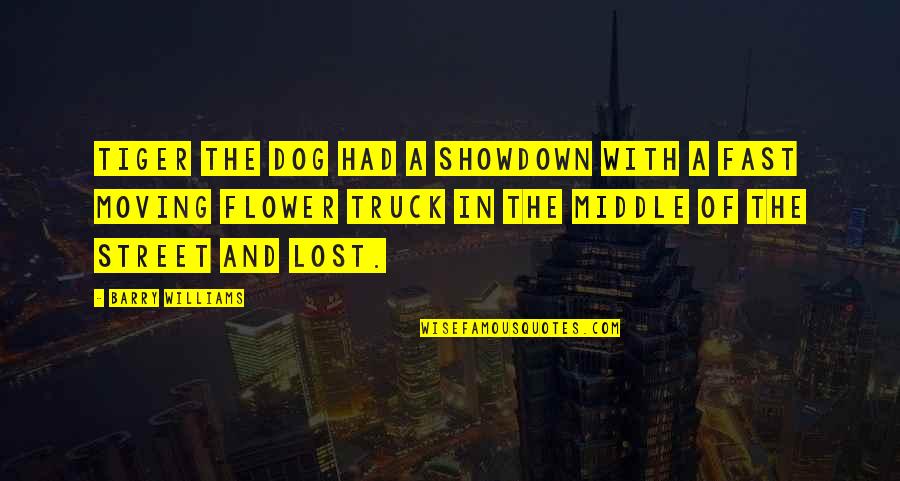 Merkerson Quotes By Barry Williams: Tiger the dog had a showdown with a Merkerson Quotes By Barry Williams: Tiger the dog had a showdown with a