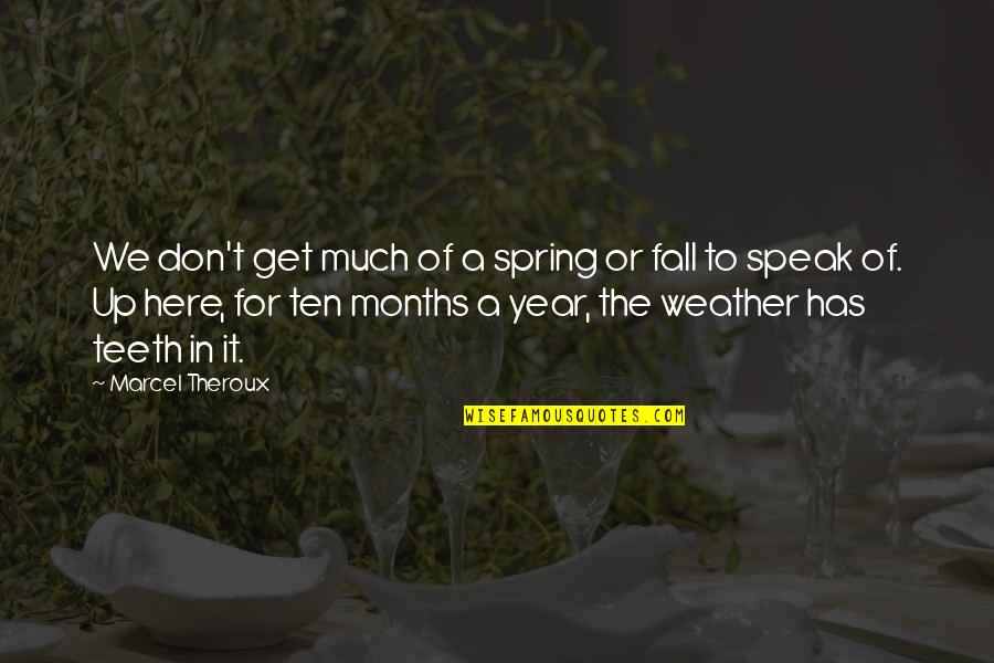 Merkury Quotes By Marcel Theroux: We don't get much of a spring or Merkury Quotes By Marcel Theroux: We don't get much of a spring or