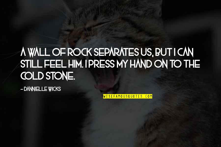 Merusak Tanaman Quotes By Dannielle Wicks: A wall of rock separates us, but I