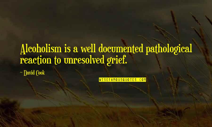 Mesa Airlines Quotes By David Cook: Alcoholism is a well documented pathological reaction to
