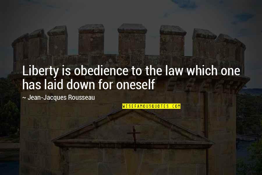 Mesonephric Duct Quotes By Jean-Jacques Rousseau: Liberty is obedience to the law which one Mesonephric Duct Quotes By Jean-Jacques Rousseau: Liberty is obedience to the law which one