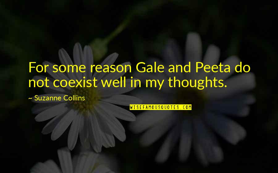 Messaggero Santantonio Quotes By Suzanne Collins: For some reason Gale and Peeta do not