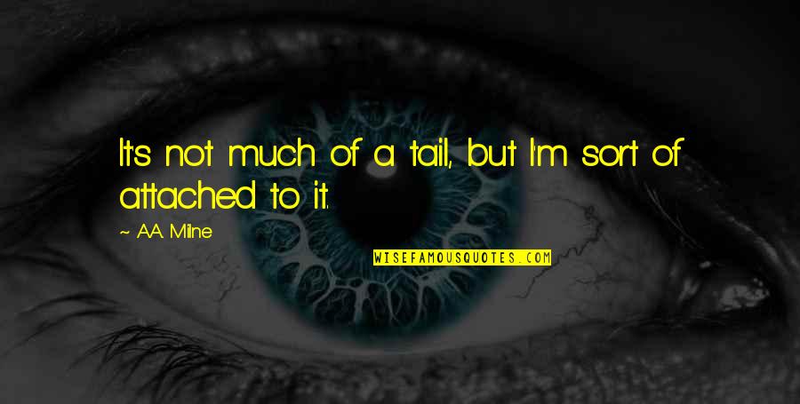 Messed Up Guys Quotes By A.A. Milne: It's not much of a tail, but I'm