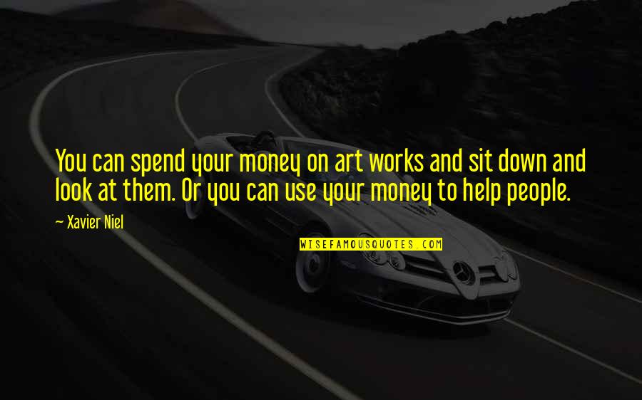 Messenian Gulf Quotes By Xavier Niel: You can spend your money on art works Messenian Gulf Quotes By Xavier Niel: You can spend your money on art works