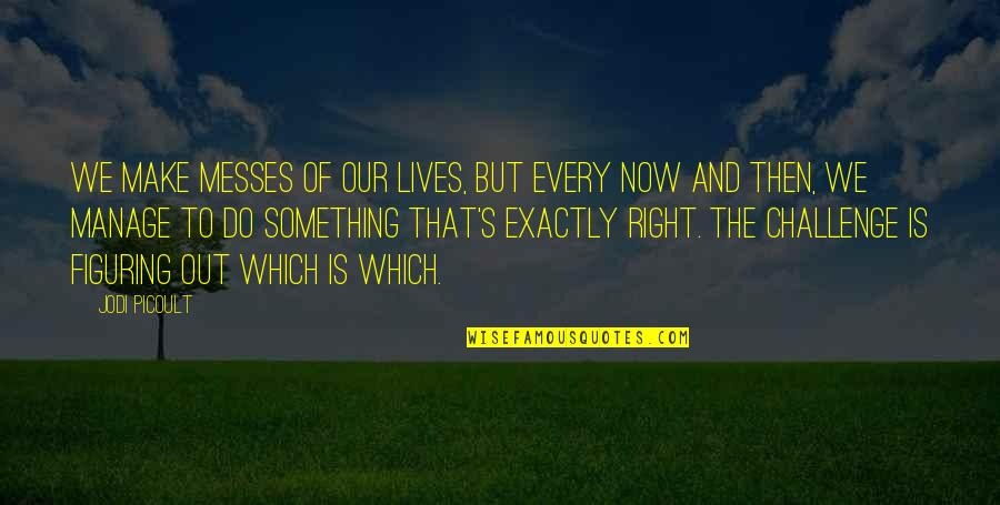 Messes Quotes By Jodi Picoult: We make messes of our lives, but every Messes Quotes By Jodi Picoult: We make messes of our lives, but every