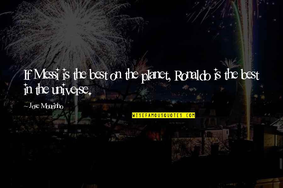 Messi And Ronaldo Quotes By Jose Mourinho: If Messi is the best on the planet,