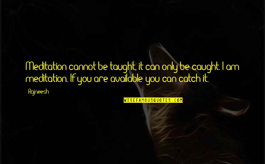 Messily Quotes By Rajneesh: Meditation cannot be taught, it can only be Messily Quotes By Rajneesh: Meditation cannot be taught, it can only be