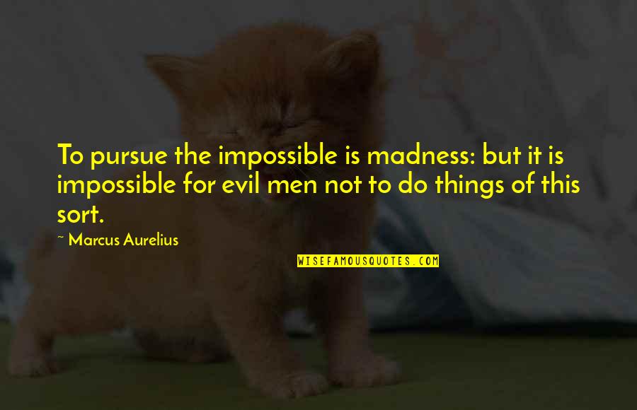 Messingham Zoo Quotes By Marcus Aurelius: To pursue the impossible is madness: but it Messingham Zoo Quotes By Marcus Aurelius: To pursue the impossible is madness: but it