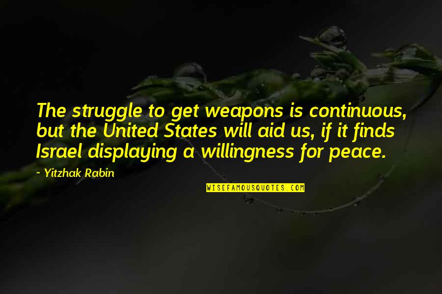 Messy Mind Quotes By Yitzhak Rabin: The struggle to get weapons is continuous, but Messy Mind Quotes By Yitzhak Rabin: The struggle to get weapons is continuous, but