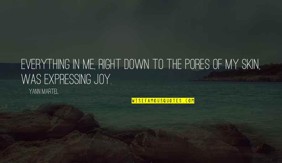 Mestieri Con Quotes By Yann Martel: Everything in me, right down to the pores