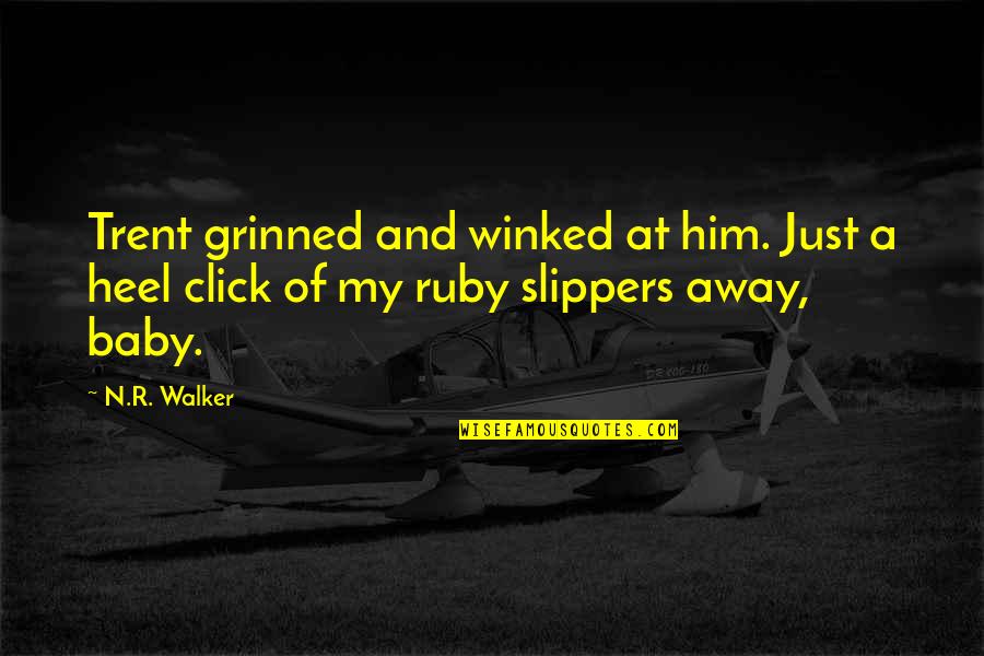 Mestre Bimba Quotes By N.R. Walker: Trent grinned and winked at him. Just a