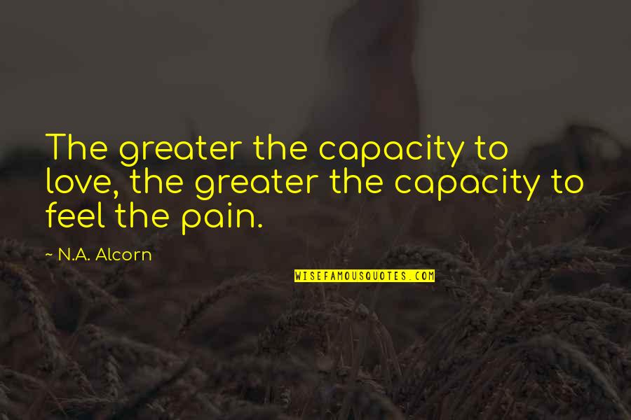 Meta Etf Quotes By N.A. Alcorn: The greater the capacity to love, the greater