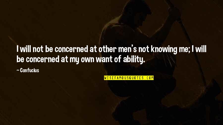 Meta Stock Quotes By Confucius: I will not be concerned at other men's
