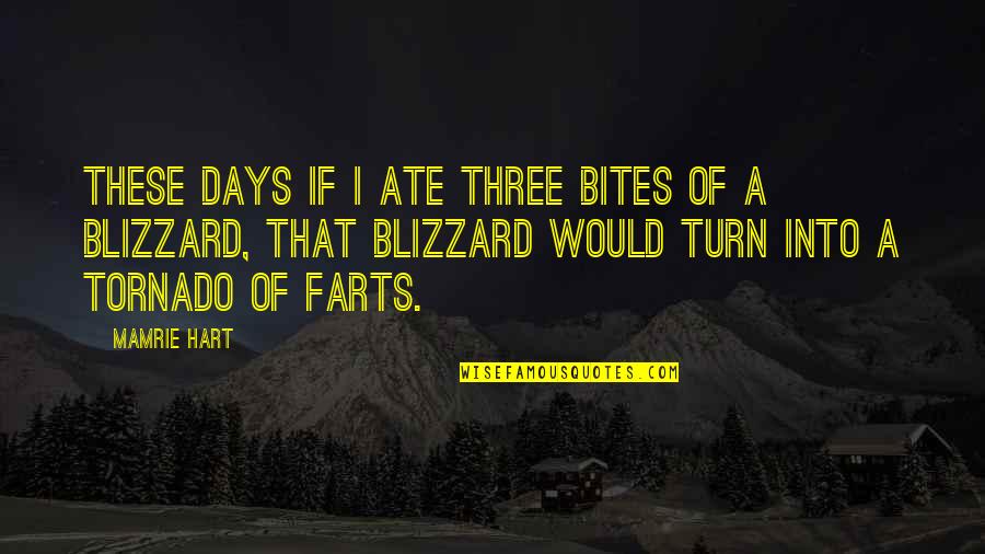 Metafictional Quotes By Mamrie Hart: These days if I ate three bites of