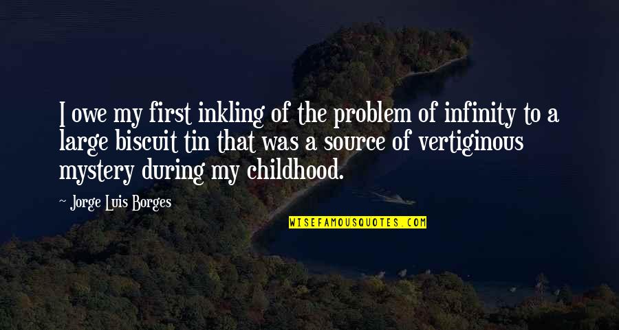 Metal Bands Quotes By Jorge Luis Borges: I owe my first inkling of the problem