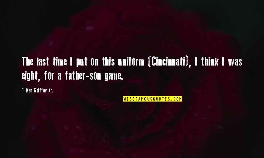 Metamucil Fiber Quotes By Ken Griffey Jr.: The last time I put on this uniform Metamucil Fiber Quotes By Ken Griffey Jr.: The last time I put on this uniform