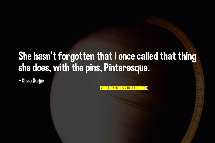 Metiendo Verga Quotes By Olivia Sudjic: She hasn't forgotten that I once called that Metiendo Verga Quotes By Olivia Sudjic: She hasn't forgotten that I once called that