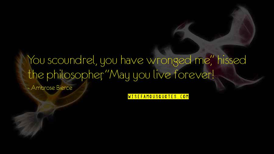 Metonymies Quotes By Ambrose Bierce: You scoundrel, you have wronged me," hissed the Metonymies Quotes By Ambrose Bierce: You scoundrel, you have wronged me," hissed the